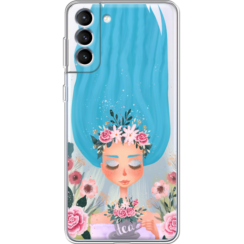 Прозрачный чехол BoxFace Samsung Galaxy S22 Plus (S906) Blue Hair