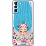 Прозрачный чехол BoxFace Samsung Galaxy S22 Plus (S906) Blue Hair