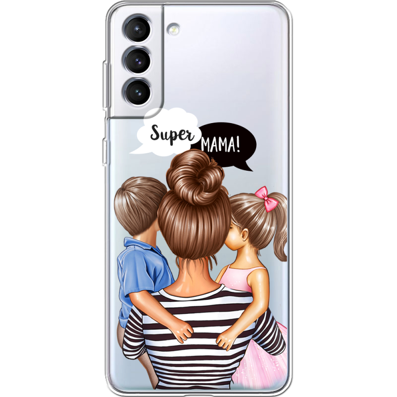 Прозрачный чехол BoxFace Samsung Galaxy S22 Plus (S906) Super Mama