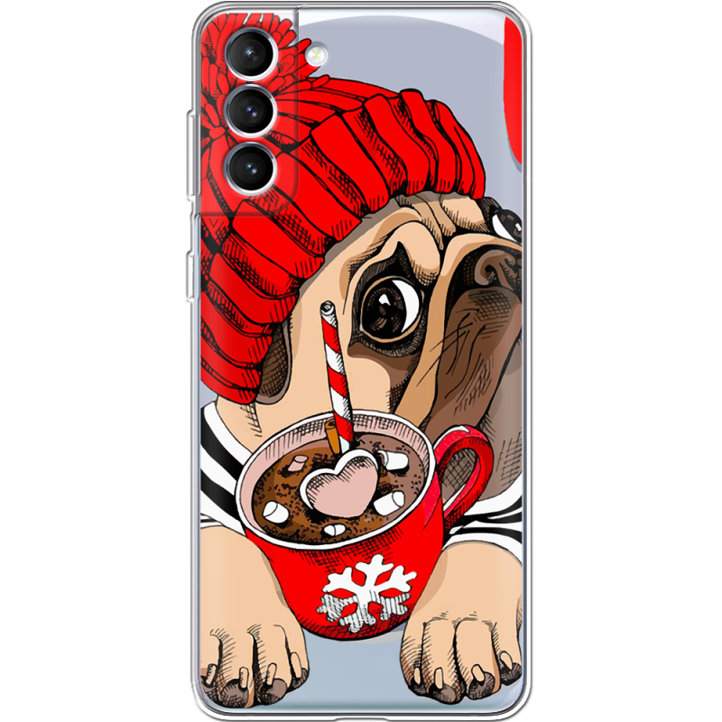 Прозрачный чехол BoxFace Samsung Galaxy S22 Plus (S906) Winter Puggy