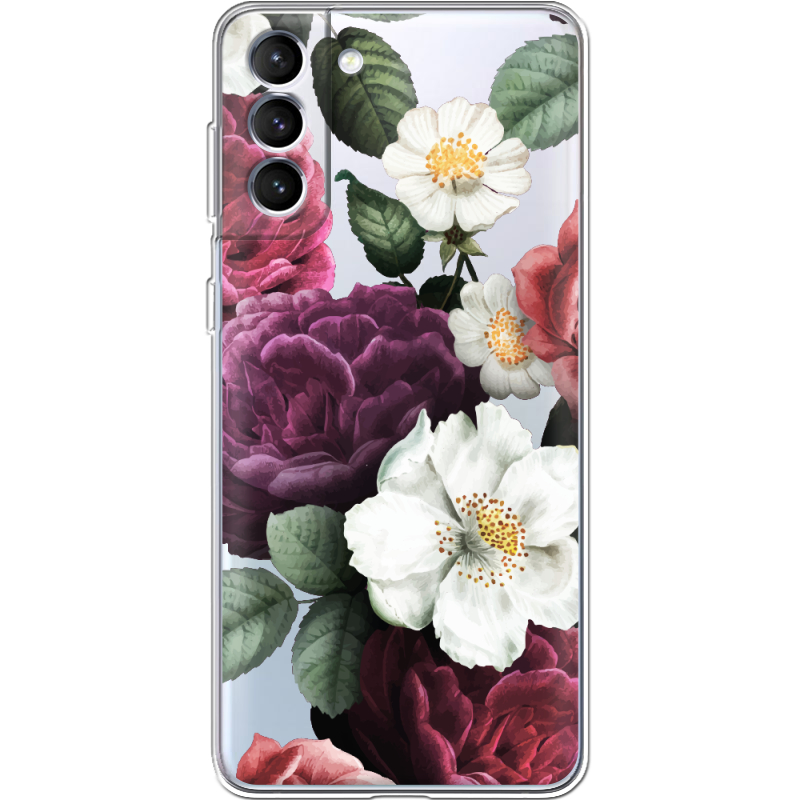 Прозрачный чехол BoxFace Samsung Galaxy S22 Plus (S906) Floral Dark Dreams