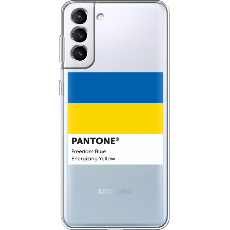 Прозрачный чехол BoxFace Samsung Galaxy S22 Plus (S906) Pantone вільний синій