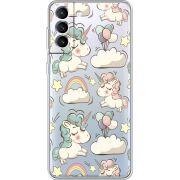 Прозрачный чехол BoxFace Samsung Galaxy S22 Plus (S906) Unicorns