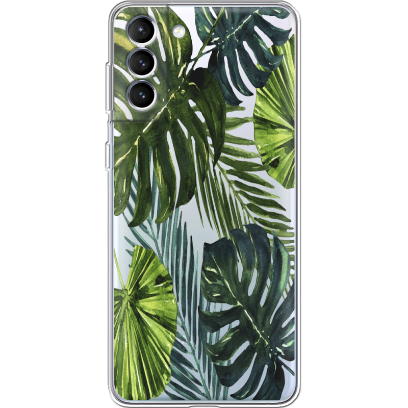 Прозрачный чехол BoxFace Samsung Galaxy S22 Plus (S906) Palm Tree