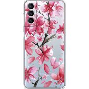 Прозрачный чехол BoxFace Samsung Galaxy S22 Plus (S906) Pink Magnolia