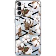 Прозрачный чехол BoxFace Samsung Galaxy S22 Plus (S906) Cotton flowers