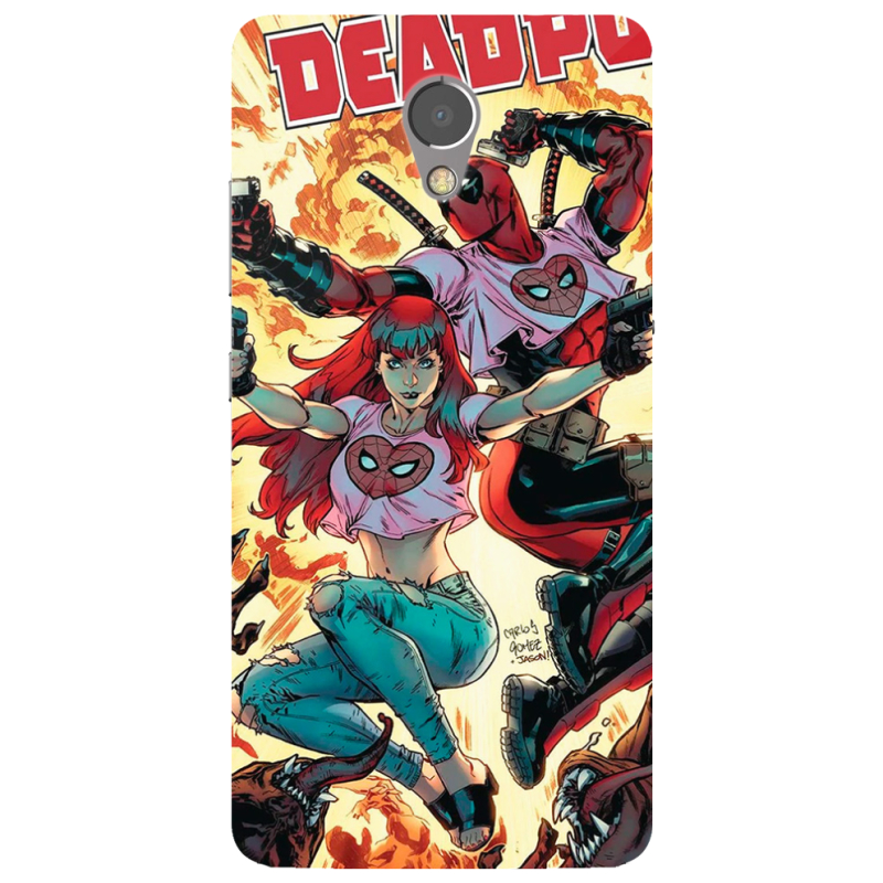 Чехол Uprint Lenovo P2 P2a42 Deadpool and Mary Jane