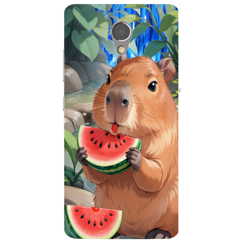 Чехол Uprint Lenovo P2 P2a42 Капібара з кавуном