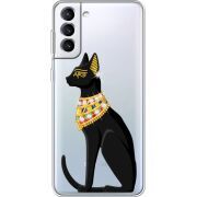 Чехол со стразами Samsung Galaxy S22 Plus (S906) Egipet Cat
