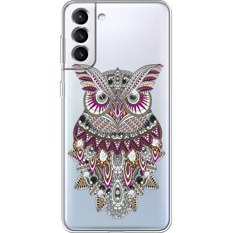 Чехол со стразами Samsung Galaxy S22 Plus (S906) Owl