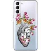 Чехол со стразами Samsung Galaxy S22 Plus (S906) Heart