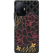 Черный чехол BoxFace Xiaomi 11T / 11T Pro FranceFlowers