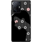 Черный чехол BoxFace Xiaomi 11T / 11T Pro Flower Hair
