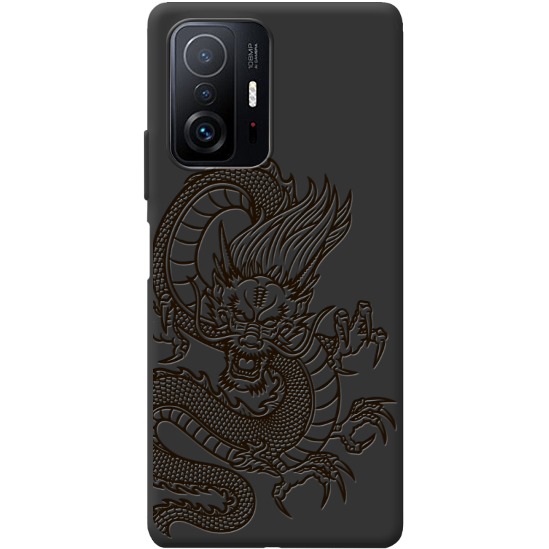 Черный чехол BoxFace Xiaomi 11T / 11T Pro Chinese Dragon