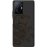 Черный чехол BoxFace Xiaomi 11T / 11T Pro Chinese Dragon