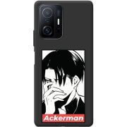 Черный чехол BoxFace Xiaomi 11T / 11T Pro Attack On Titan - Ackerman