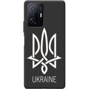 Черный чехол BoxFace Xiaomi 11T / 11T Pro Тризуб монограмма ukraine