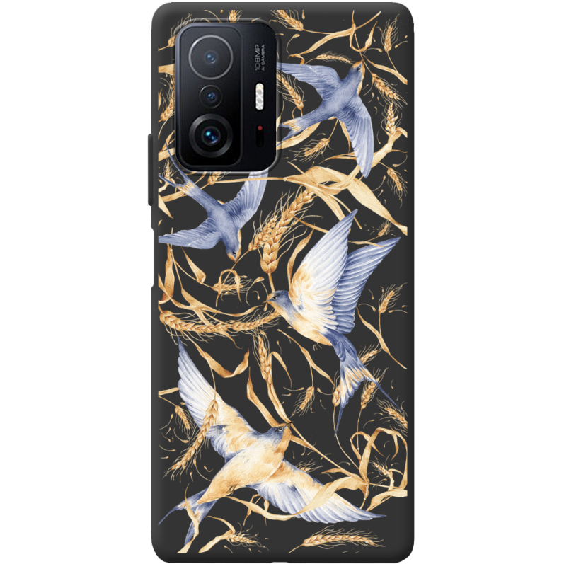 Черный чехол BoxFace Xiaomi 11T / 11T Pro Ластівки