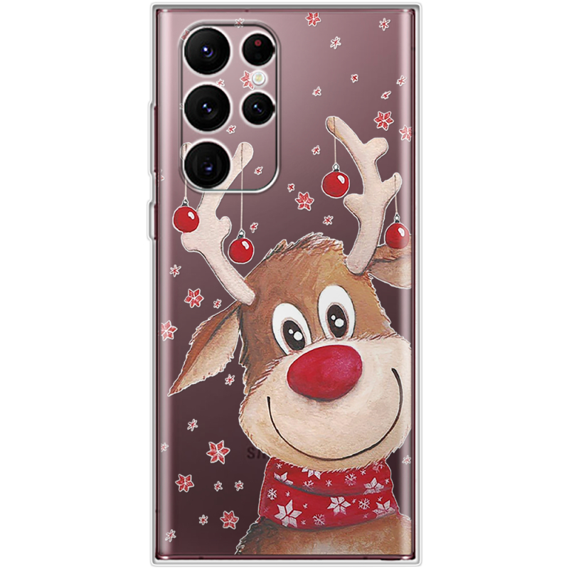 Прозрачный чехол BoxFace Samsung Galaxy S22 Ultra (S908) Winter Deer