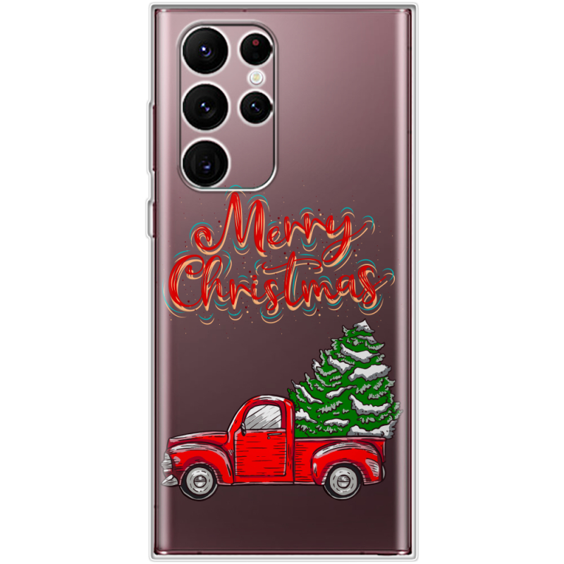 Прозрачный чехол BoxFace Samsung Galaxy S22 Ultra (S908) Holiday Car