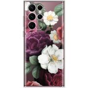 Прозрачный чехол BoxFace Samsung Galaxy S22 Ultra (S908) Floral Dark Dreams