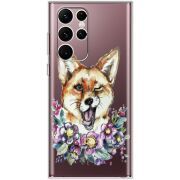 Прозрачный чехол BoxFace Samsung Galaxy S22 Ultra (S908) Winking Fox