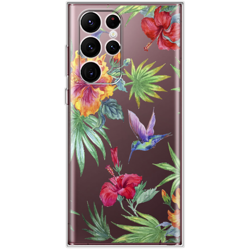 Прозрачный чехол BoxFace Samsung Galaxy S22 Ultra (S908) Tropical