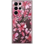 Прозрачный чехол BoxFace Samsung Galaxy S22 Ultra (S908) Pink Magnolia