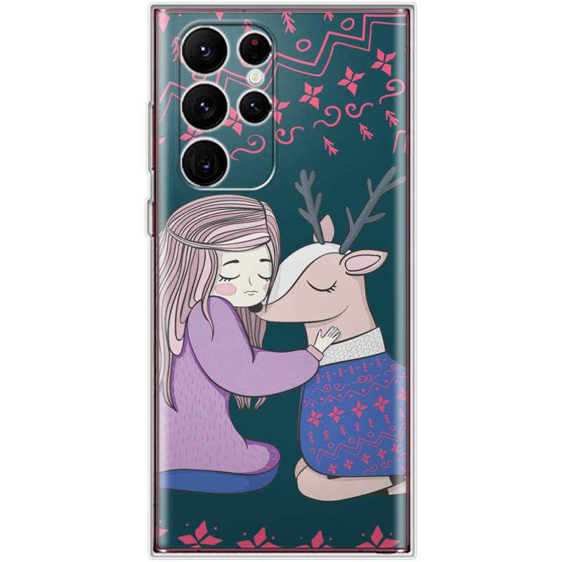 Чехол BoxFace Samsung Galaxy S22 Ultra (S908) Girl and deer