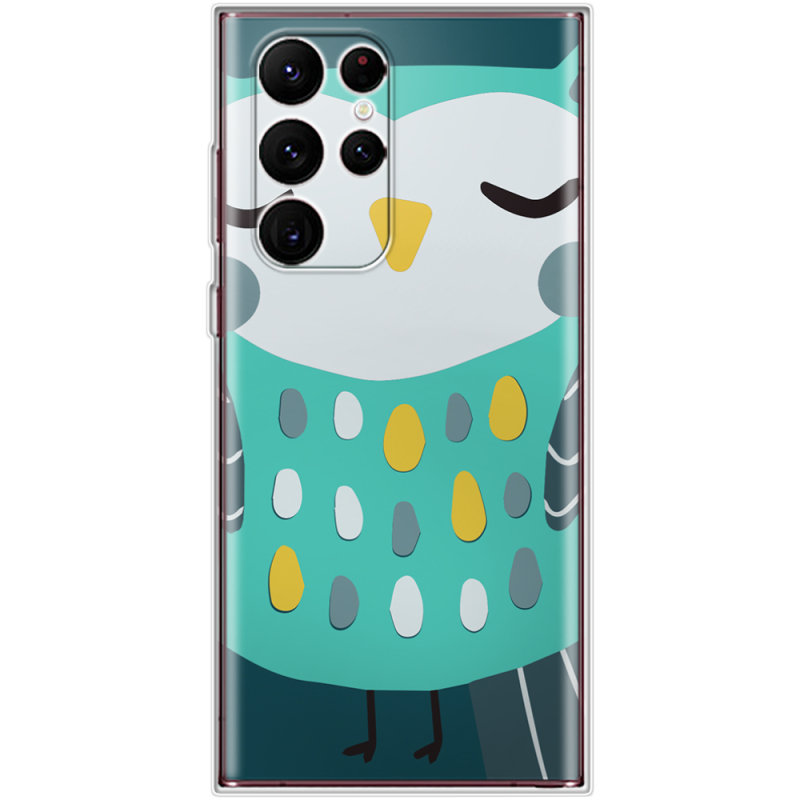 Чехол BoxFace Samsung Galaxy S22 Ultra (S908) Green Owl