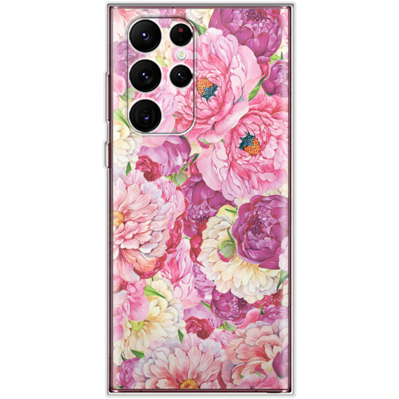 Чехол BoxFace Samsung Galaxy S22 Ultra (S908) Pink Peonies