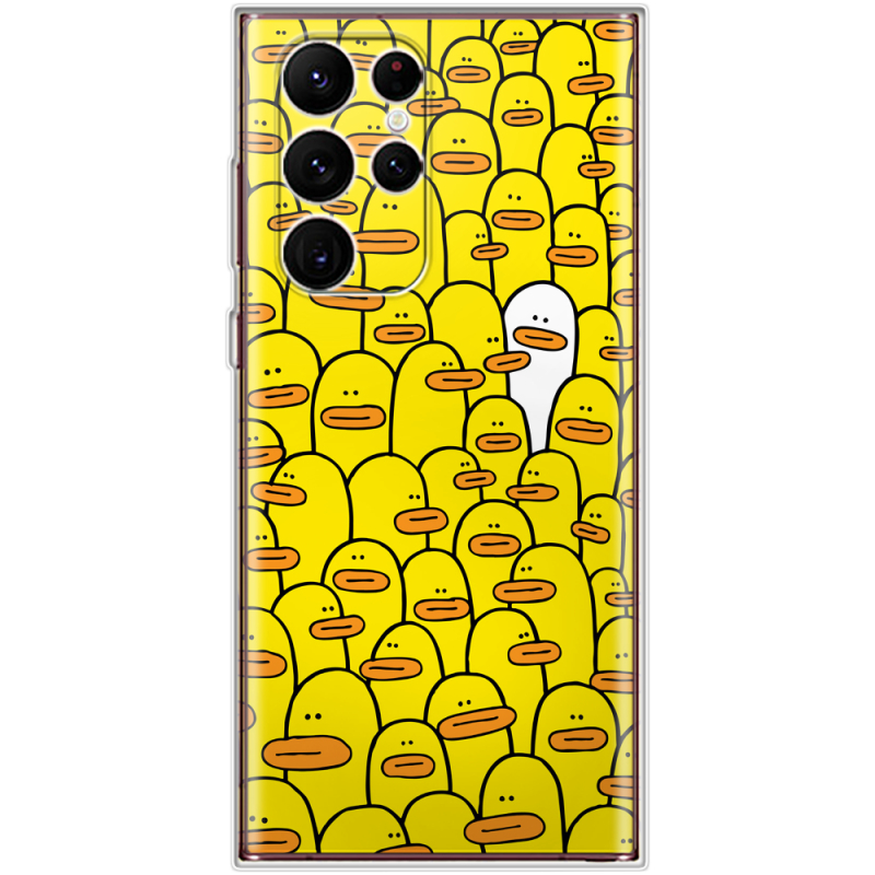 Чехол BoxFace Samsung Galaxy S22 Ultra (S908) Yellow Ducklings