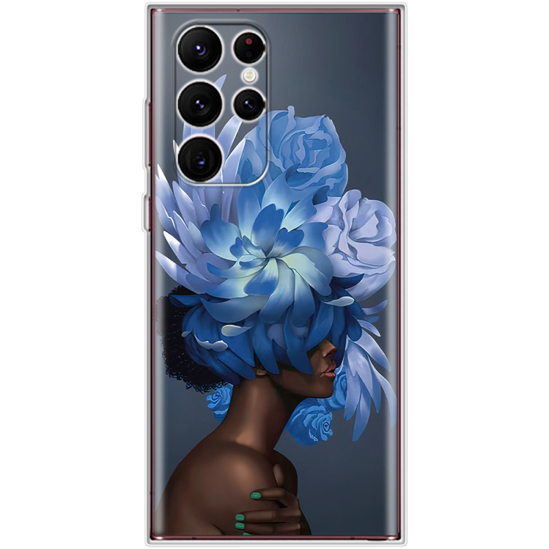 Чехол BoxFace Samsung Galaxy S22 Ultra (S908) Exquisite Blue Flowers