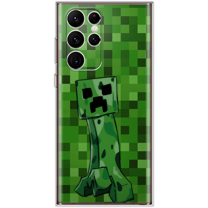 Чехол BoxFace Samsung Galaxy S22 Ultra (S908) Minecraft Creeper