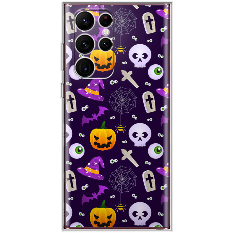 Чехол BoxFace Samsung Galaxy S22 Ultra (S908) Halloween Purple Mood