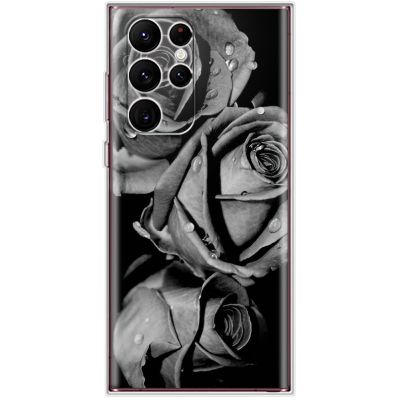 Чехол BoxFace Samsung Galaxy S22 Ultra (S908) Black and White Roses