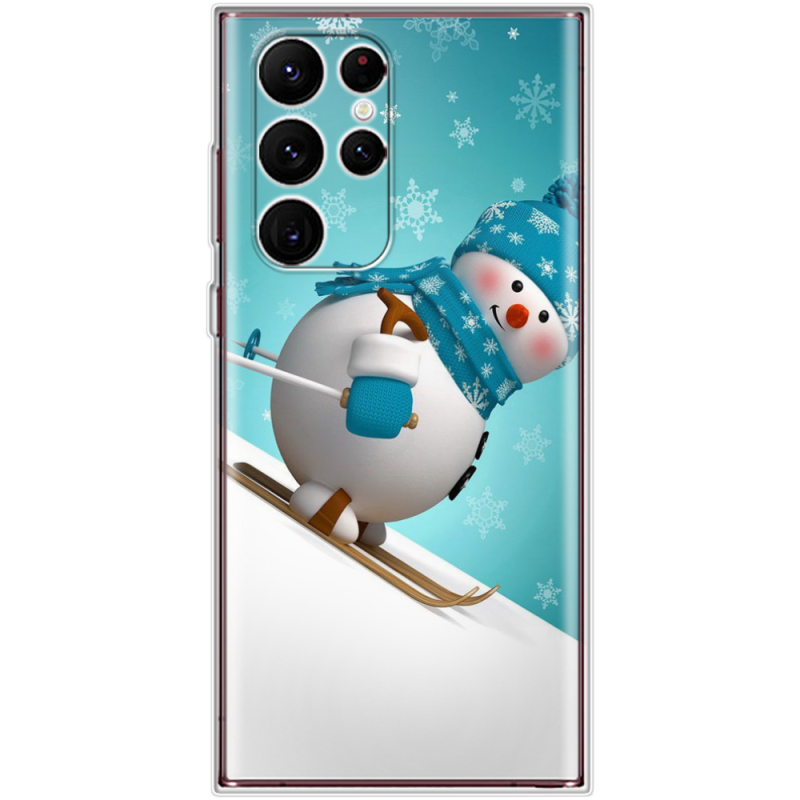 Чехол BoxFace Samsung Galaxy S22 Ultra (S908) Skier Snowman