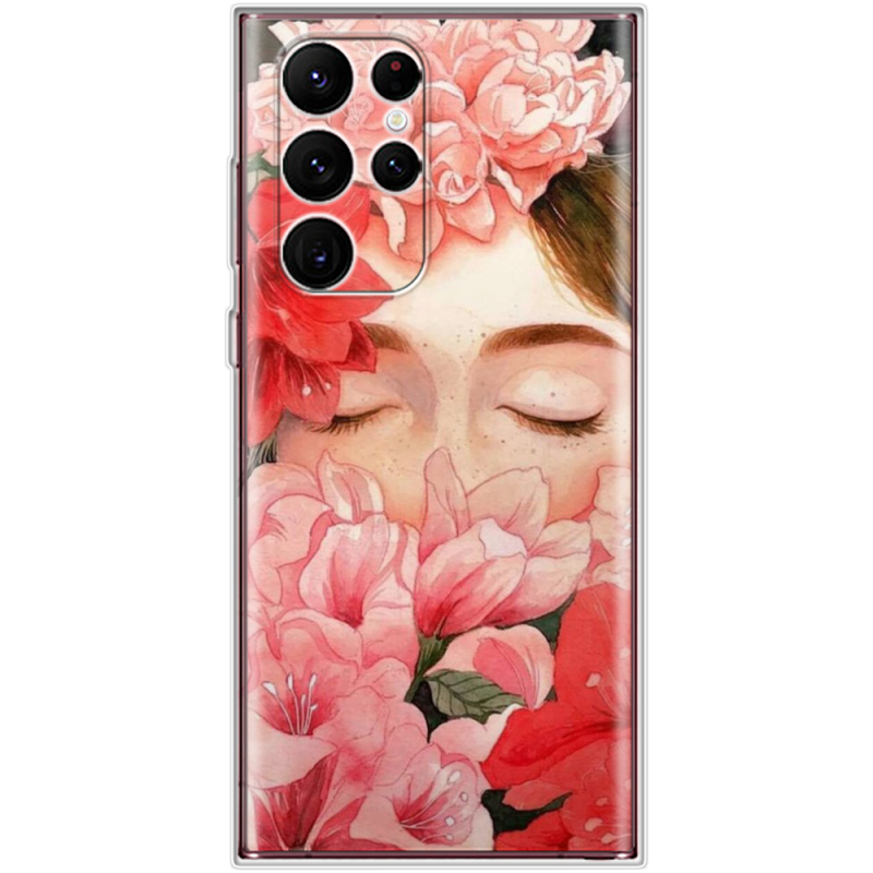 Чехол BoxFace Samsung Galaxy S22 Ultra (S908) Girl in Flowers