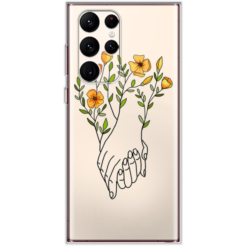 Чехол BoxFace Samsung Galaxy S22 Ultra (S908) Flower Hands