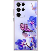 Чехол BoxFace Samsung Galaxy S22 Ultra (S908) Orchids and Butterflies