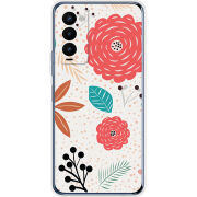 Чехол BoxFace Tecno Camon 18 / 18P Line Flowers