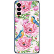 Чехол BoxFace Tecno Camon 18 / 18P Birds and Flowers