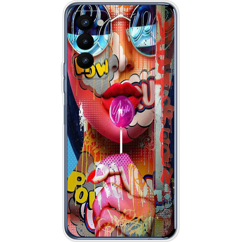 Чехол BoxFace Tecno Camon 18 / 18P Colorful Girl