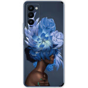 Чехол BoxFace Tecno Camon 18 / 18P Exquisite Blue Flowers
