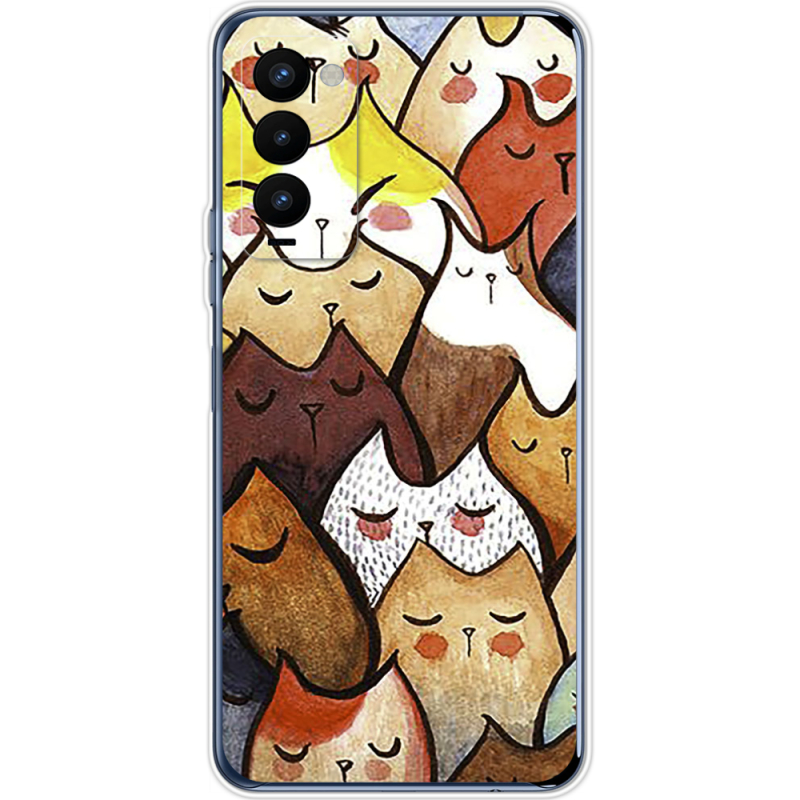 Чехол BoxFace Tecno Camon 18 / 18P Sleepy Cats