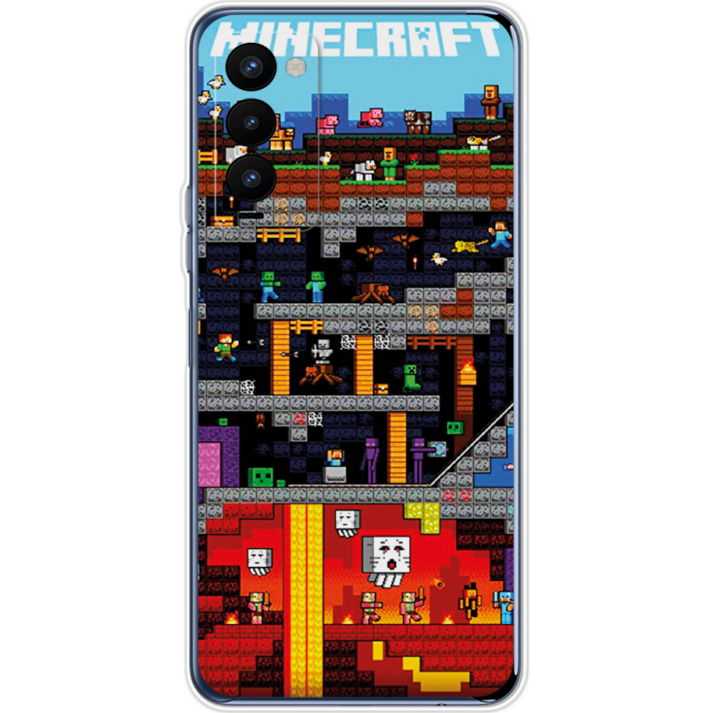 Чехол BoxFace Tecno Camon 18 / 18P Minecraft Lode Runner