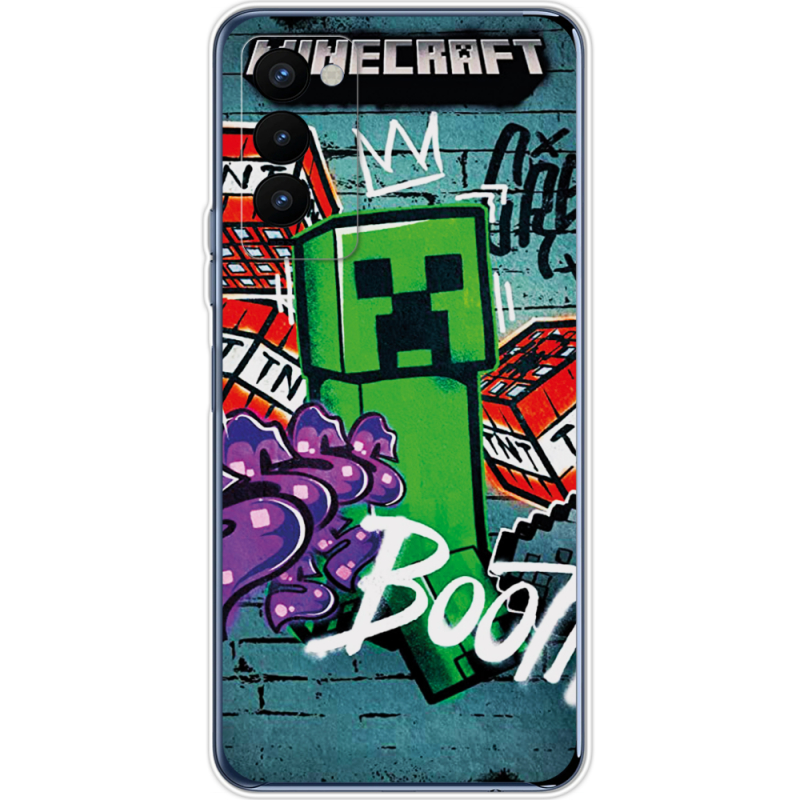 Чехол BoxFace Tecno Camon 18 / 18P Minecraft Graffiti