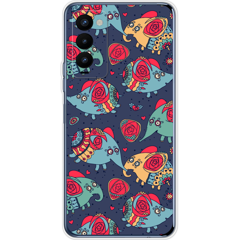 Чехол BoxFace Tecno Camon 18 / 18P Flying Elephants