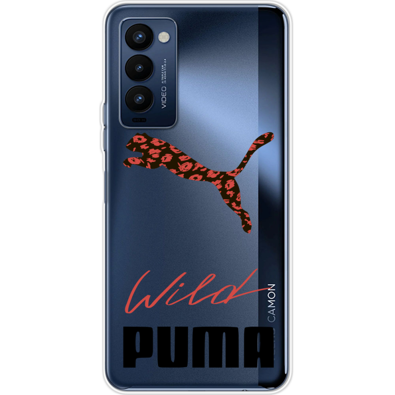 Прозрачный чехол BoxFace Tecno Camon 18 / 18P Wild Cat