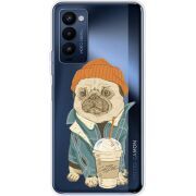 Прозрачный чехол BoxFace Tecno Camon 18 / 18P Dog Coffeeman